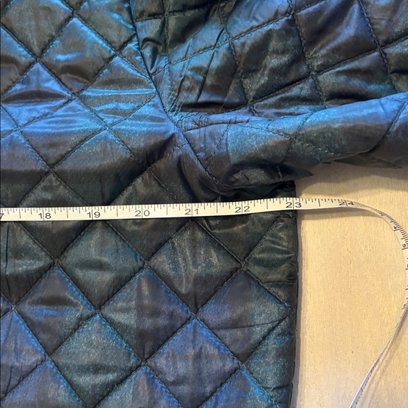 Ralph Lauren Navy and Brown Quilted Puffer Coat - Picture 12 of 13
